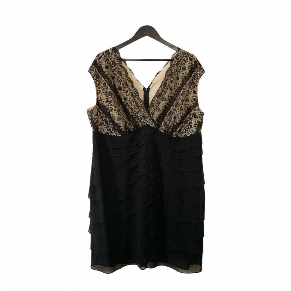 Scarlett Nite Black Lace Ruffles Empire Dress‎
